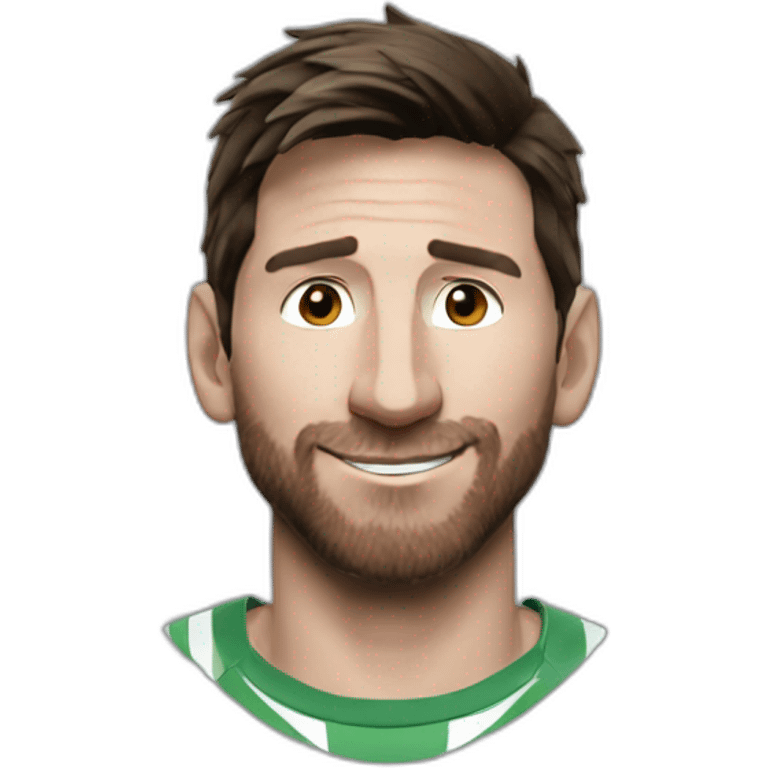 Messi chauve qui sourit  emoji