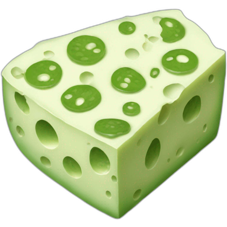 Green cheese emoji