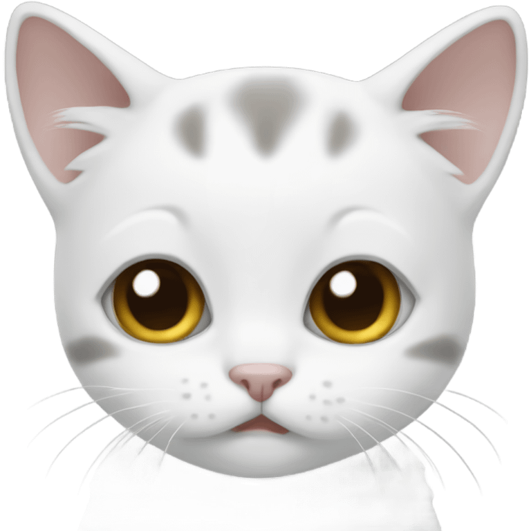  Lack and white baby cat emoji