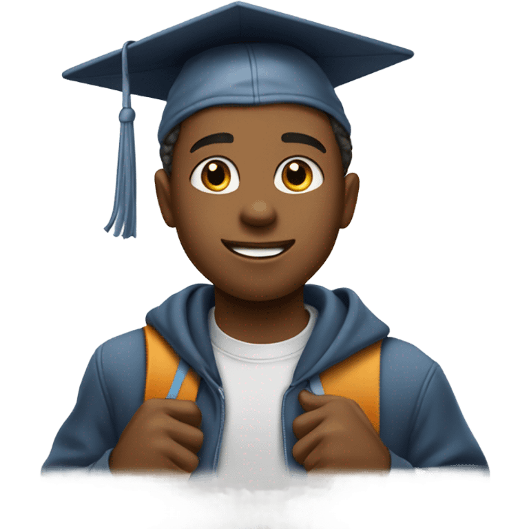 Kid going to college emoji