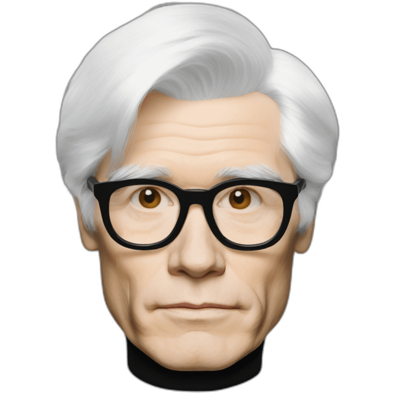 andy warhol white hair emoji