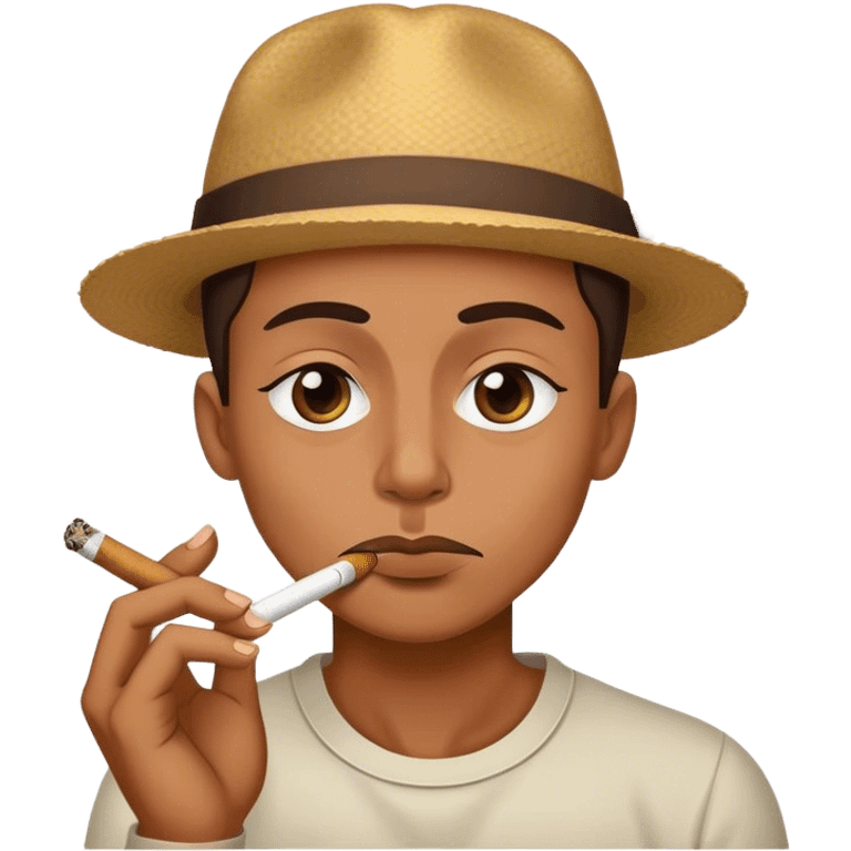 side eye smoking joint emoji