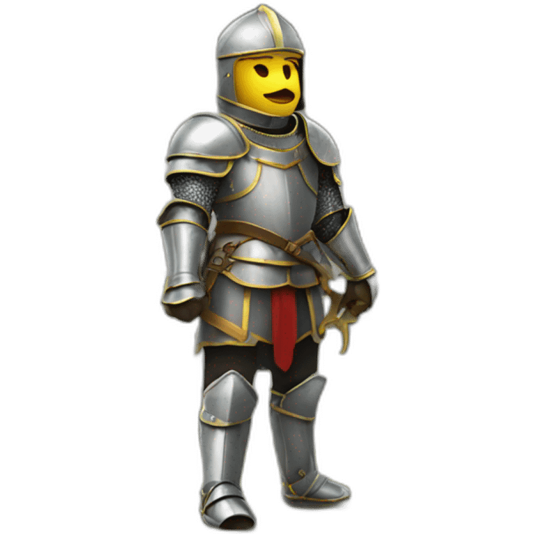 knights in front of a castle emoji