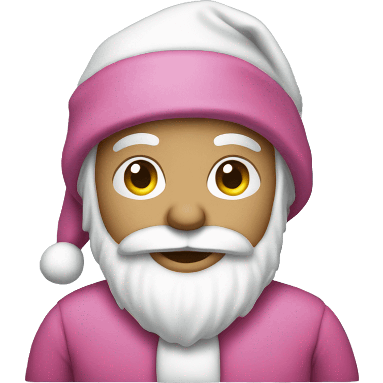 Pink Santa emoji