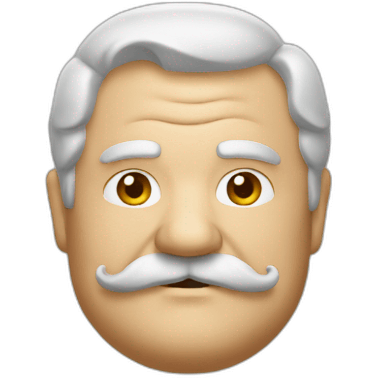 Old fat man mustache  emoji