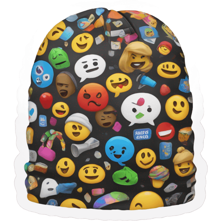 Be hadset with stickers emoji