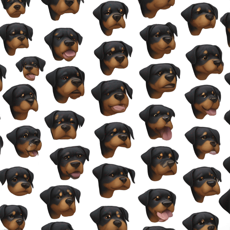 A herd of Rottweilers emoji