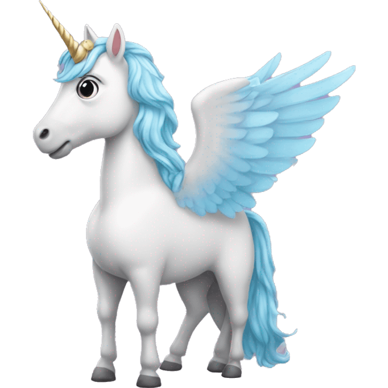 Unicorn wearing wings  emoji