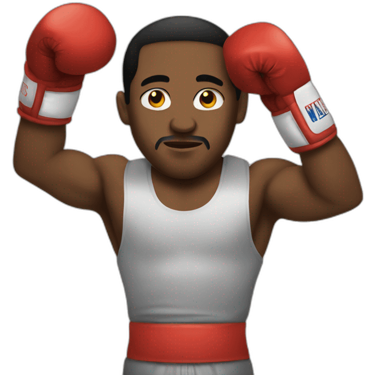 Boxing not black man emoji