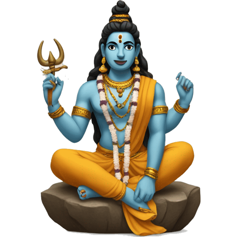 "Shiva parvati sitting in bull" emoji