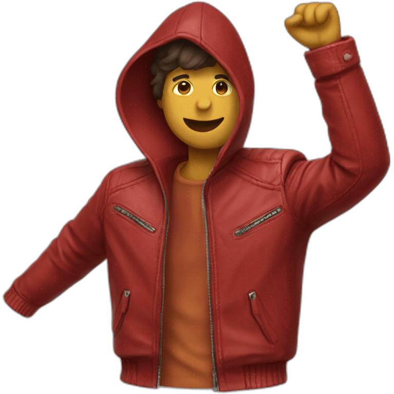 red leather jacket emoji