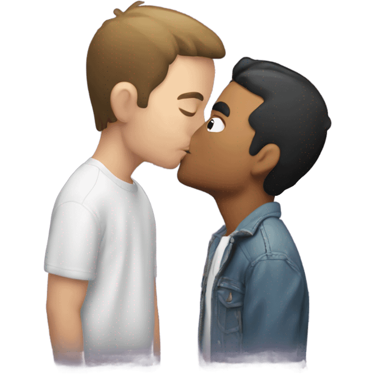 mikey kissing brian emoji