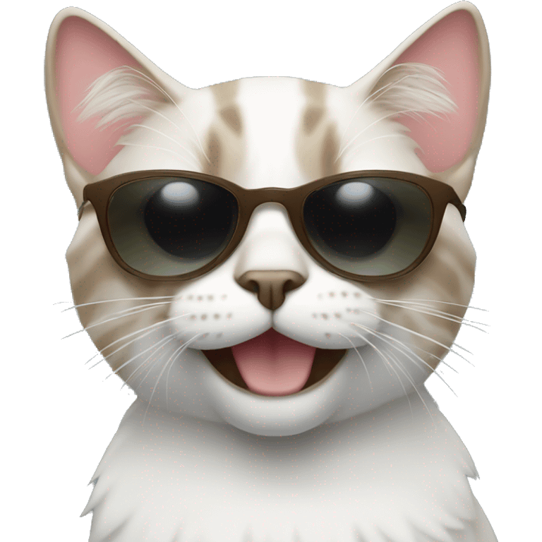 Cat with sunglasses emoji