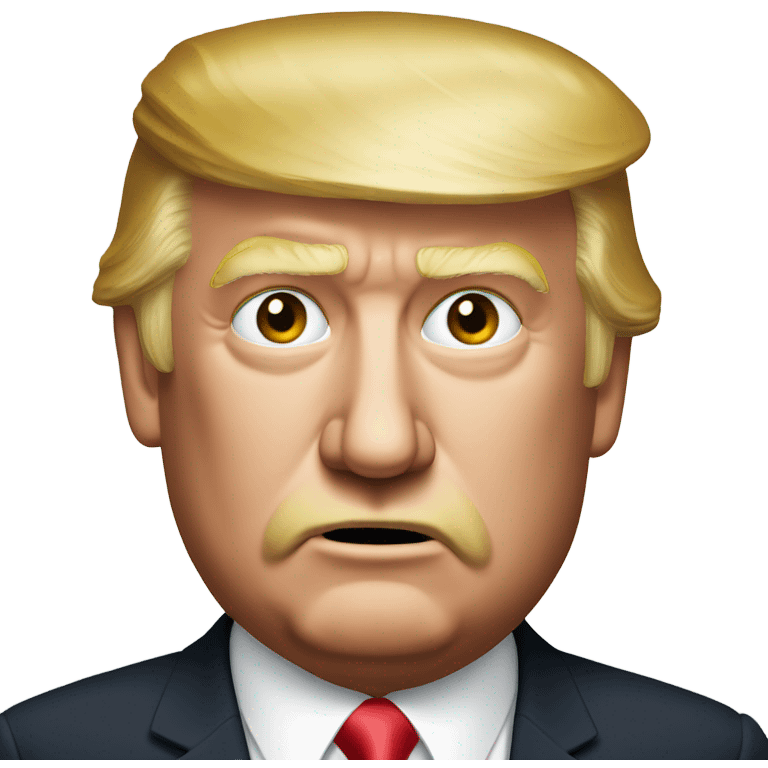 Trump with a big nose emoji