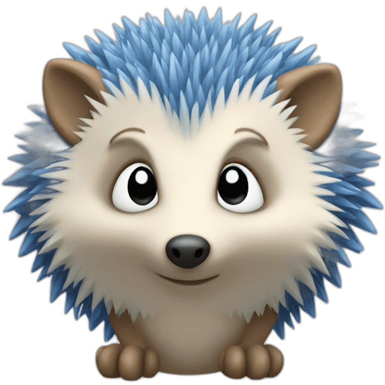 blue hedgehog emoji