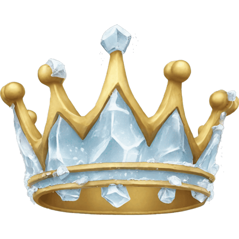 crown made out of ice emoji