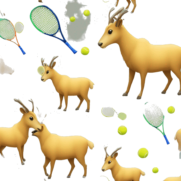 Chamois playing tennis emoji