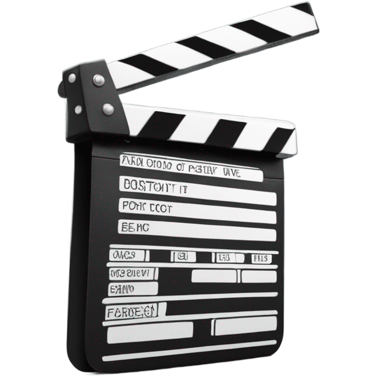 clapperboard emoji