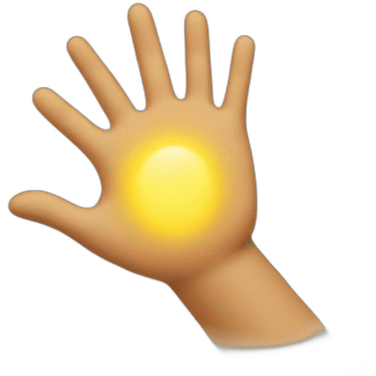 hand in sun man emoji