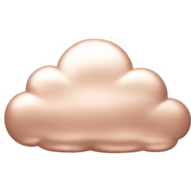 Releastice rose gold cloud emoji