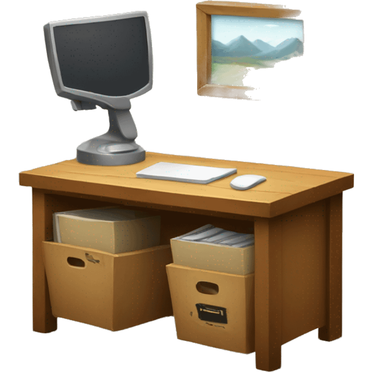 little desk crate open emoji