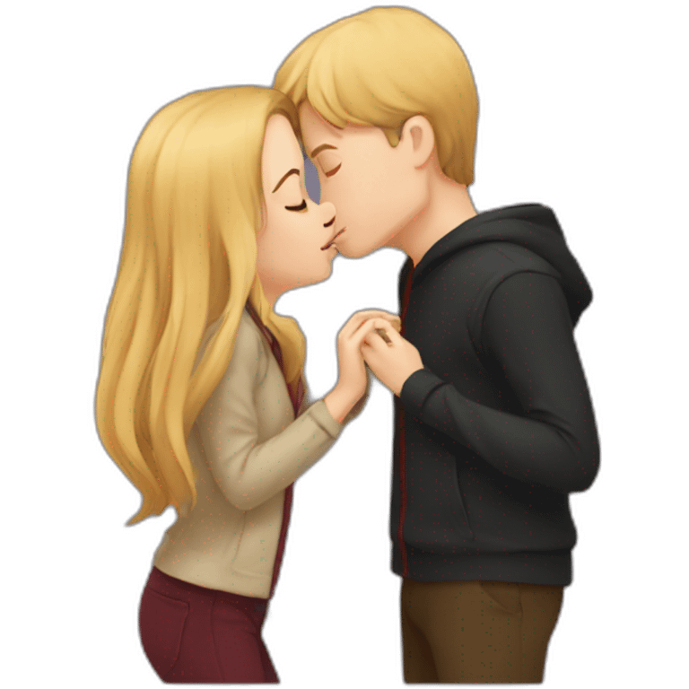 Harry potter kissing hermion emoji