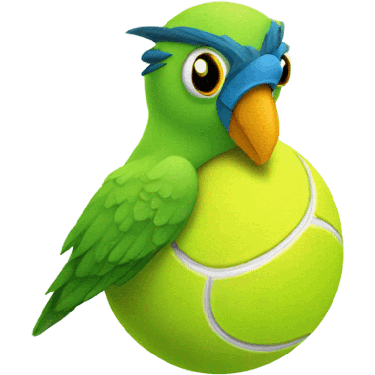 tennis ball bird emoji