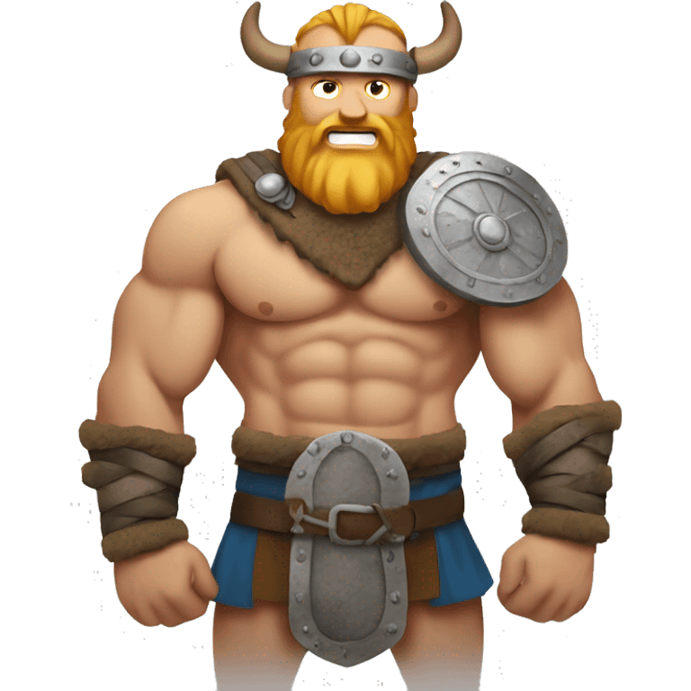 Viking showing off his abs emoji