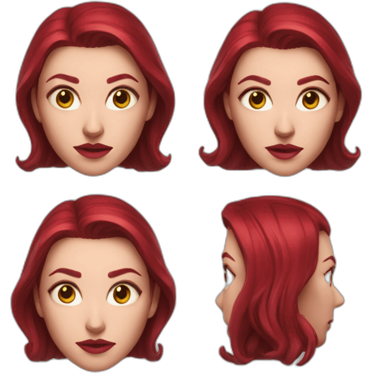 Marvel Scarlet Witch head emoji