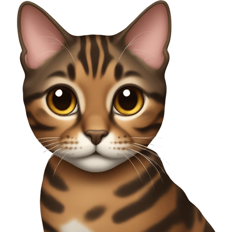 Beautiful woman long dark brown hair hug bengal cat emoji