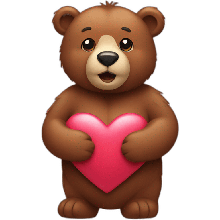 bear with love emoji