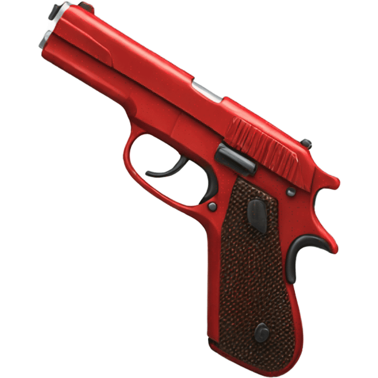 red pistol emoji