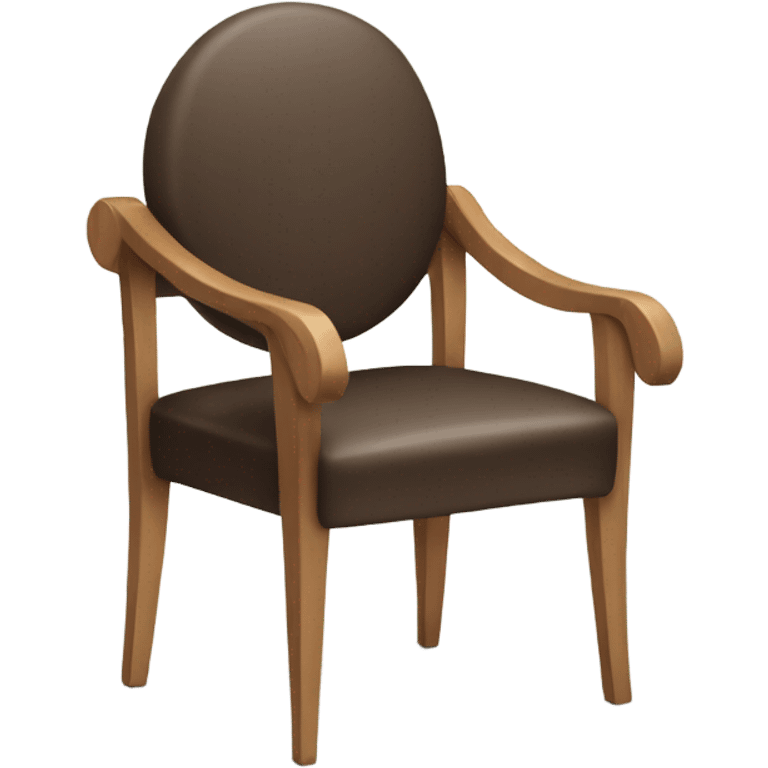 A chair with human arms and legs emoji