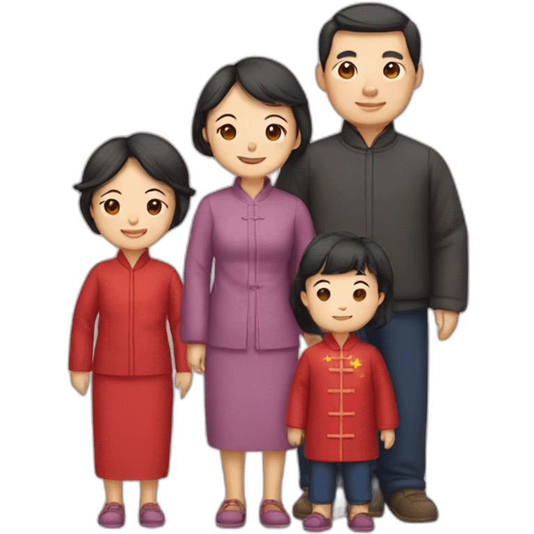 Chinese family emoji