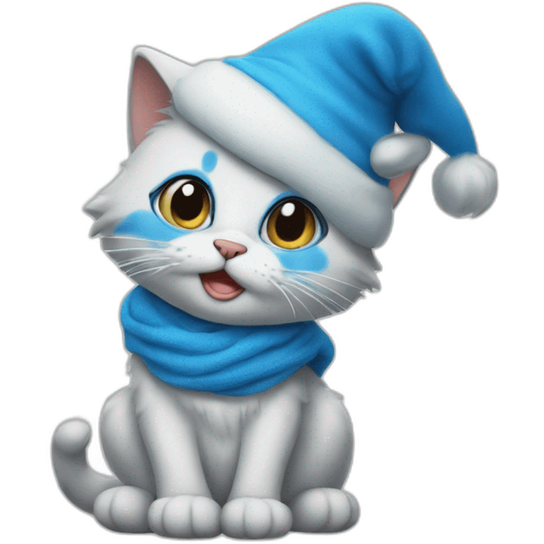 A smurf cat emoji