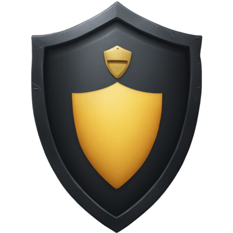 black shield emoji