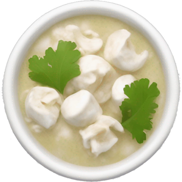 White pozole emoji