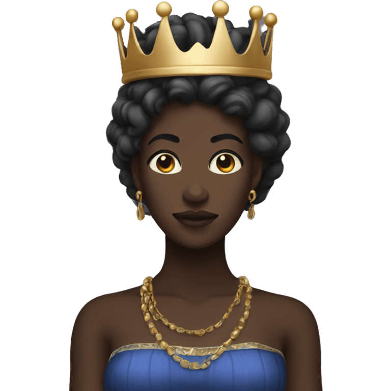 Dark skin male fem queen emoji