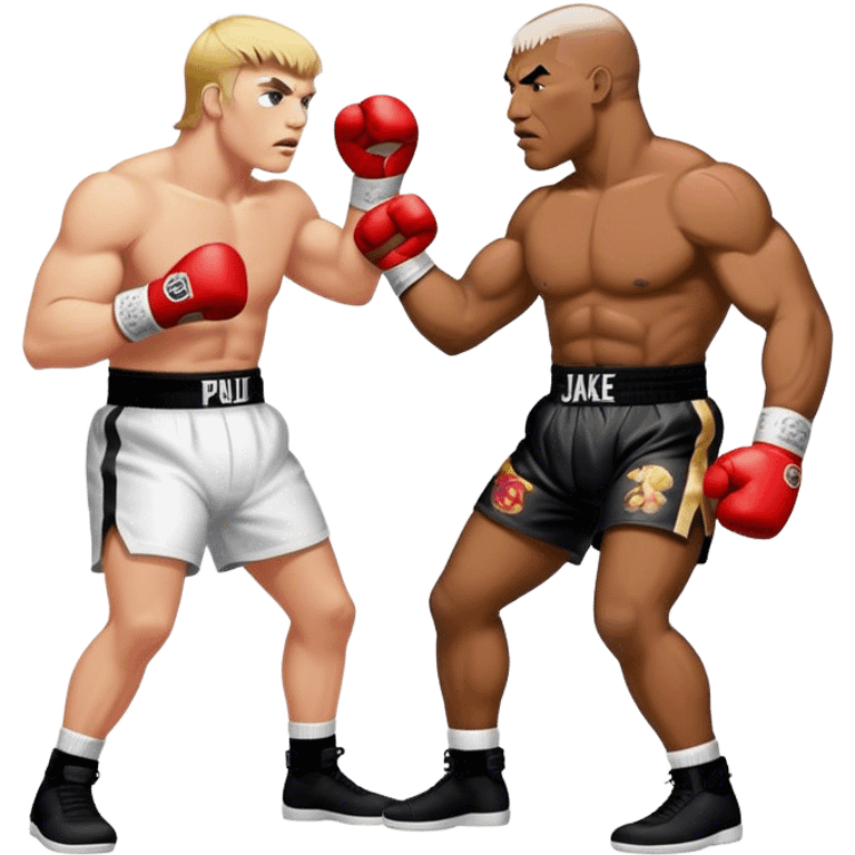 Mike Tyson fighting Jake Paul emoji