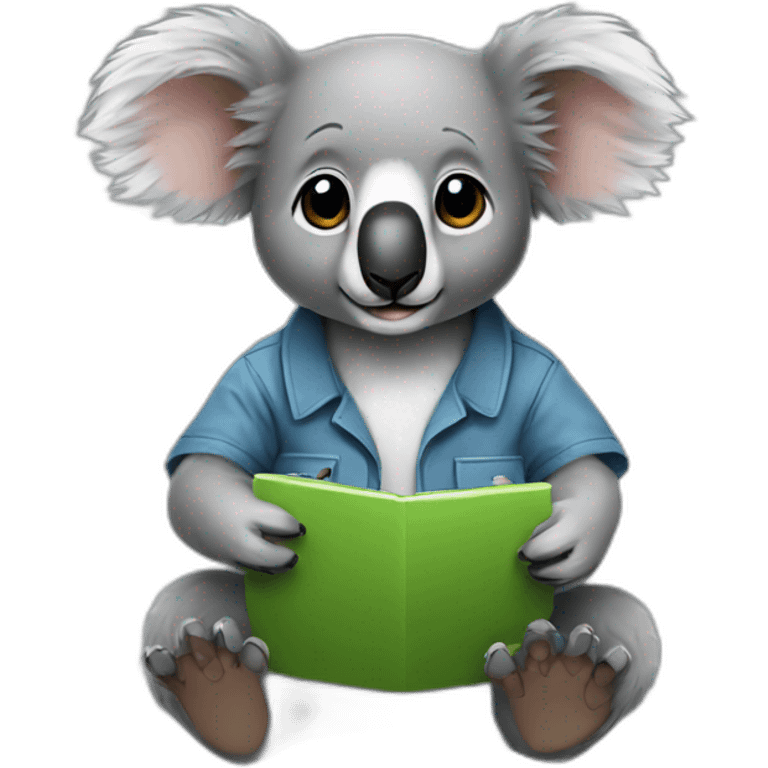 Koala programmer emoji