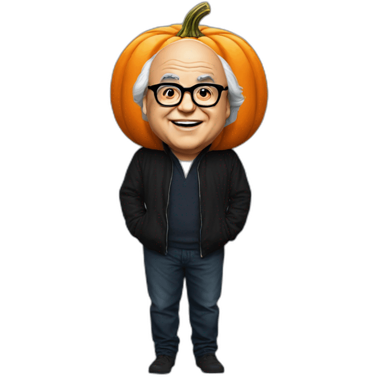 danny devito on a pumpkin emoji