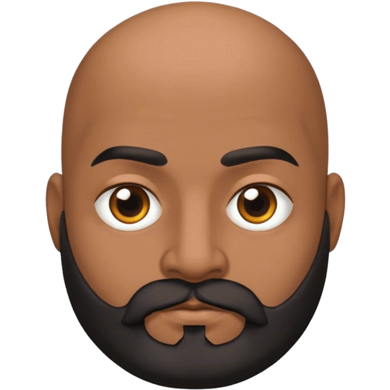 Pakistani man with big bald spot and beard emoji