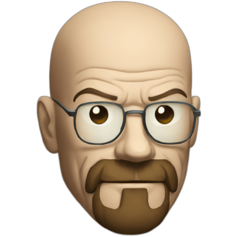 Walter white playing 8ball emoji