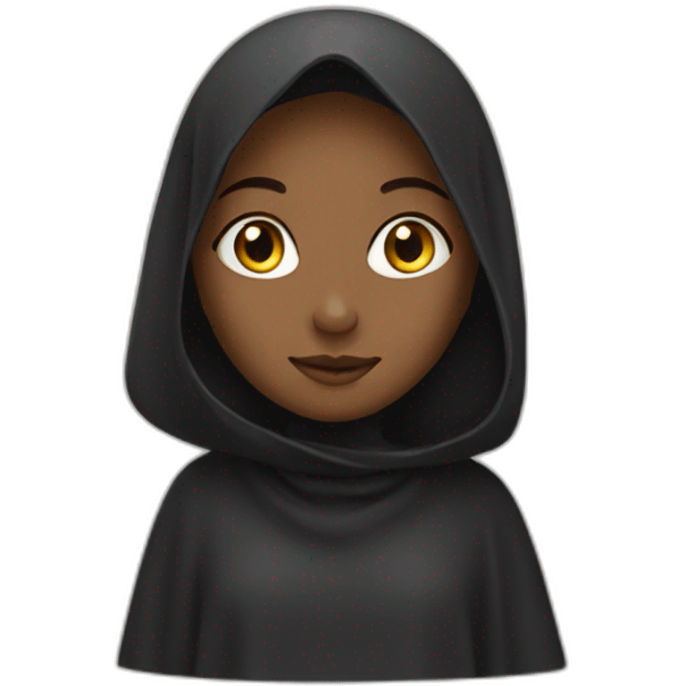 girl with a khimar emoji