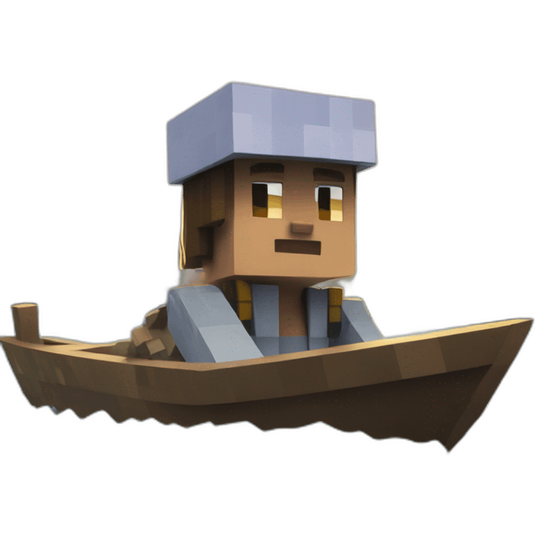 minecraft ona boat emoji