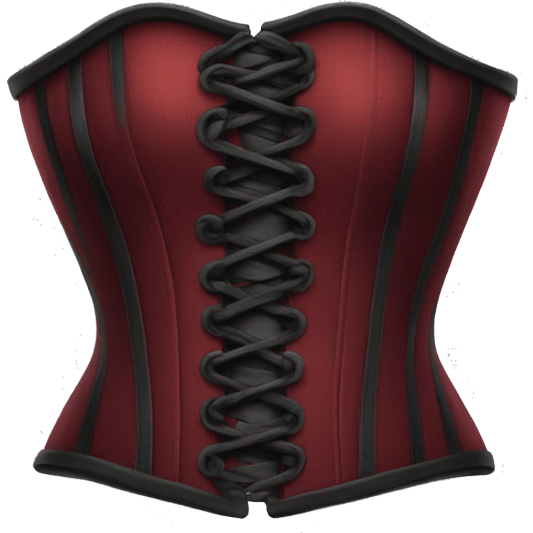 Dark red corset emoji