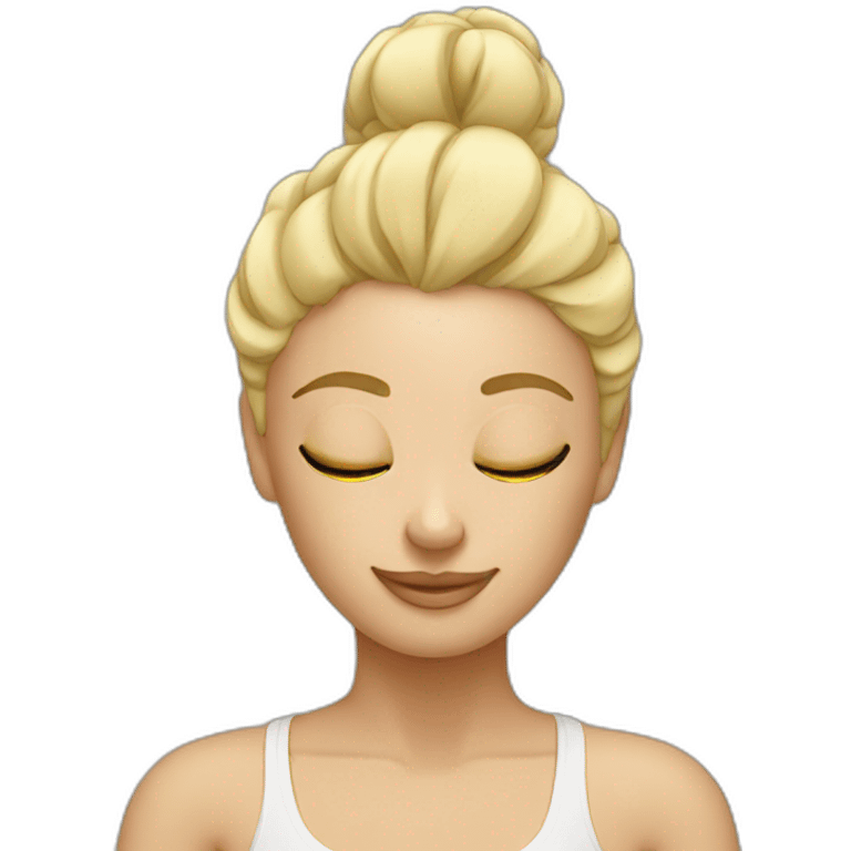 Yoga blonde emoji