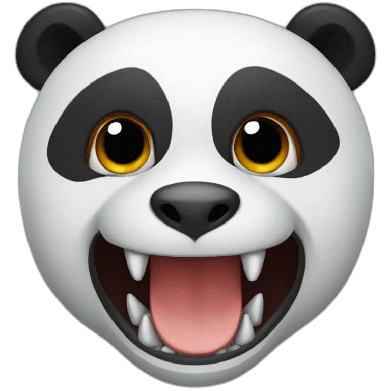 A panda bear mixed with a dinosaur emoji