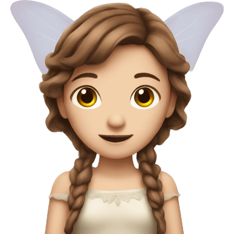 fairy girl with brown hair emoji