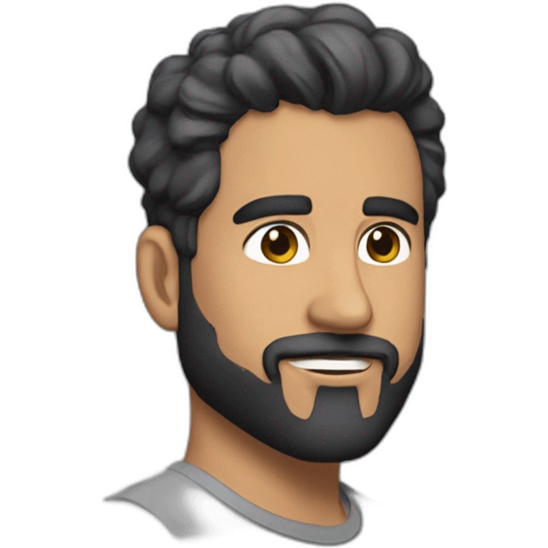 Anthony Martinez con barba emoji